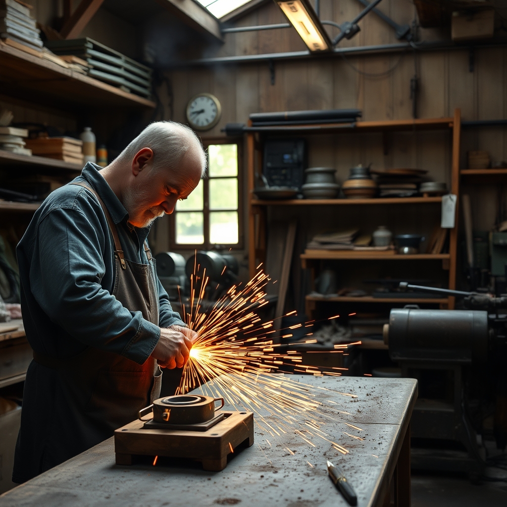 atelier de ferronnerie (illustration)